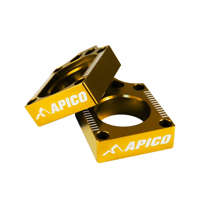 Apico achteras blokken Geel Suzuki RM 125/250 02-08