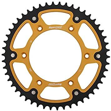 Supersprox achtertandwiel 52 tands staal/aluminium met goude binnenring Fantic XX/XE 125 2021 &amp; Yamaha YZ/YZ F 125/250/450 99 - MxProStoreParts