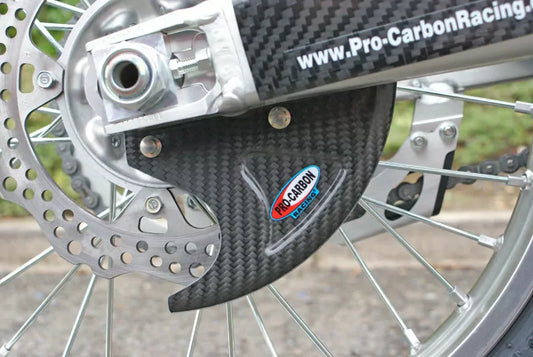 Pro Carbon achter remschijf beschermer alle Suzuki RM/RM-Z 125 TO 450 2005-2024