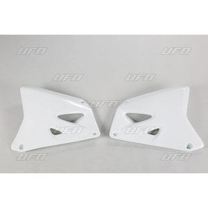 UFO Kühlerabdeckungen Weiß Suzuki RM 125/250 01-12