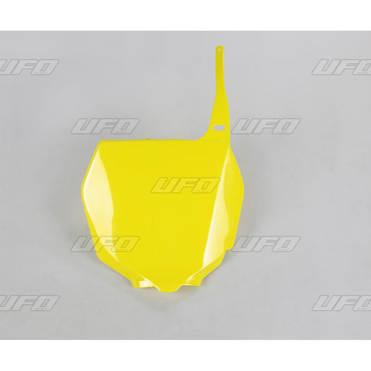 UFO voornummerplaat geel Suzuki RM 125/250 01- & RM-Z 250 07-09 & RM-Z 450 05-07