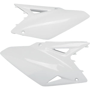 UFO Plaques d'immatriculation latérales blanches Suzuki RM-Z 450 08-17