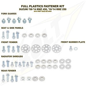 Bolt Volledige plastic set schroeven set Suzuki RM-Z 250 10-18 & RM-Z 450 08-17