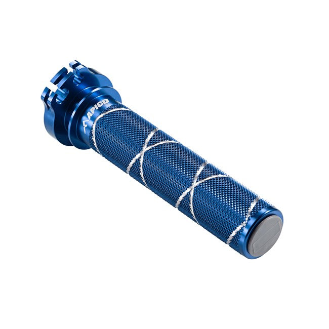 Apico gashendel aluminium buis + lager blauw Yamaha YZ 80 83-01 & YZ 85 02-