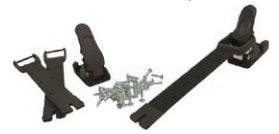 FM laars clipjes + Buckle Zwart voor FM MX Crosslaarzen Thunder / Storm