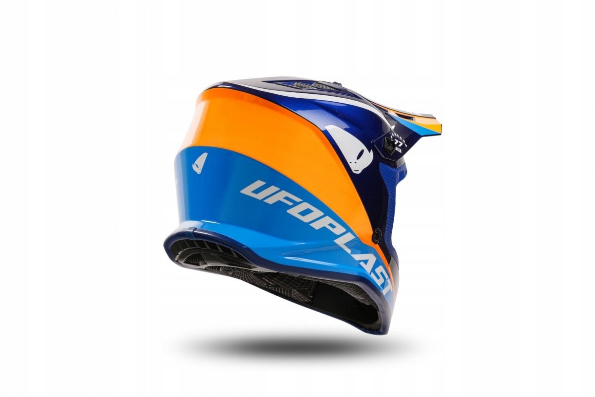 Ufo Kinder-Motorradhelm Motocross Enduro Orange Blau S - MxProStoreParts