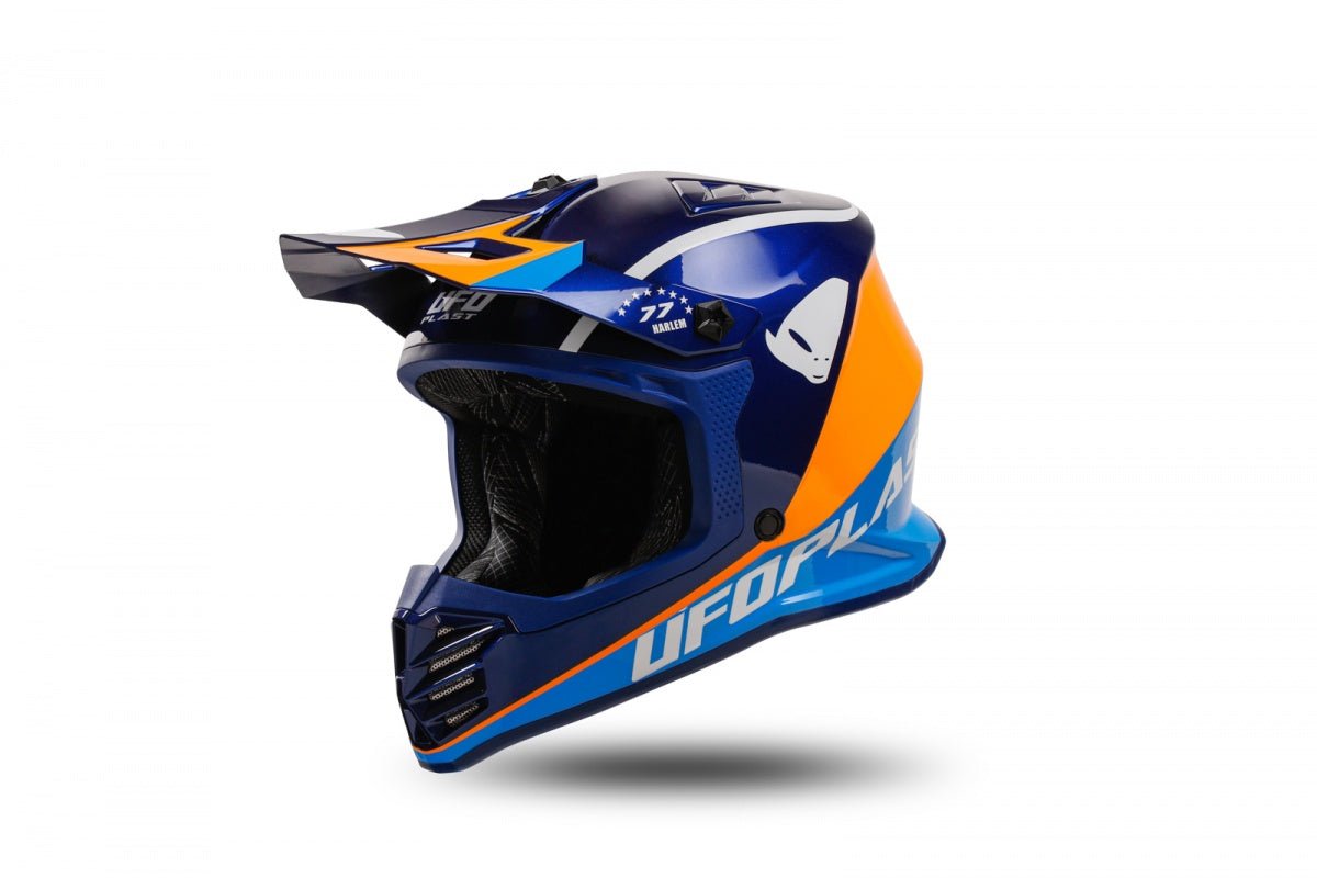 Ufo Kinder Motorradhelm Motocross Enduro Orange und Blau S - MxProStoreParts