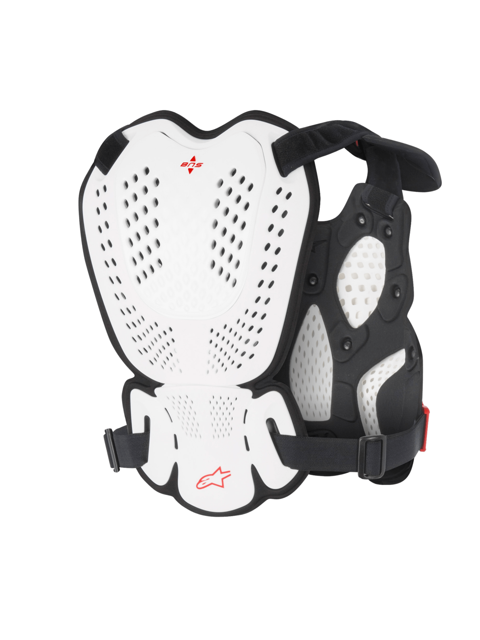 Alpinestars A-1 Roost Guard Ultraleicht Weiß Schwarz Rot - MxProStoreParts