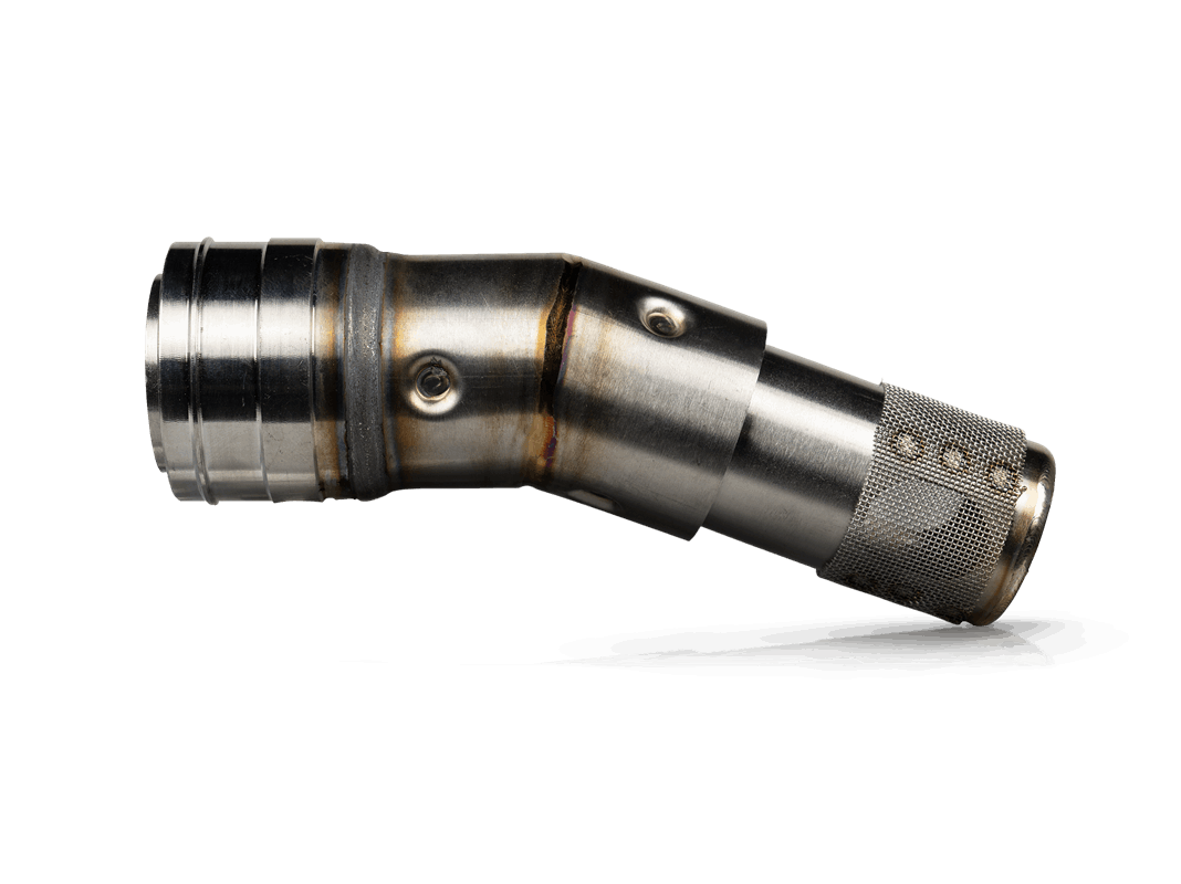 Akrapovic noise damper for YZ250F/FX and YZ450F, stainless steel exhaust component