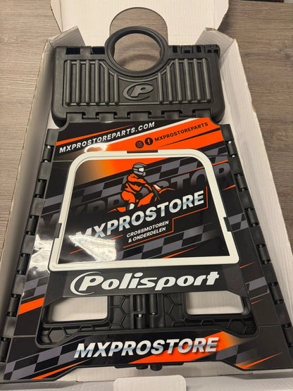 Polisport faltbare Fußstütze - MXProStore Edition | Orange/Schwarz - MxProStoreParts
