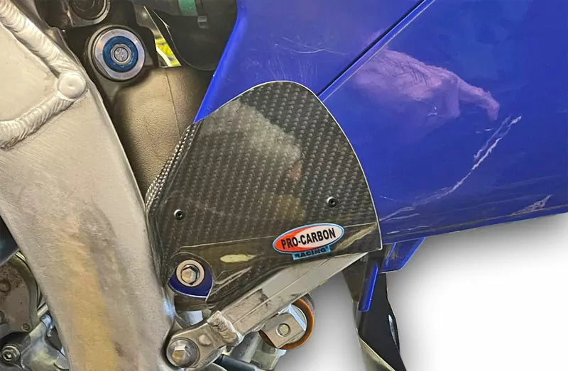 Pro Carbon sticker beschermer zijnummerborden Yamaha YZ 450F 2023-