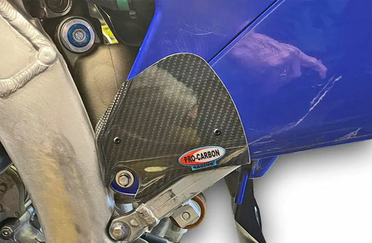 Pro Carbon sticker beschermer zijnummerborden Yamaha YZ 450F 2023-