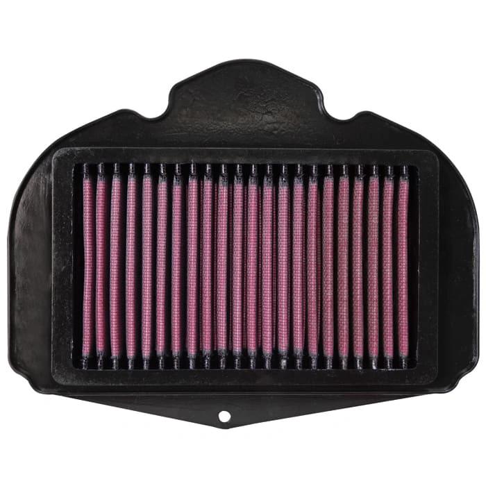 K&N air filter for XTZ1200 11- with pink pleated media in a black frame.