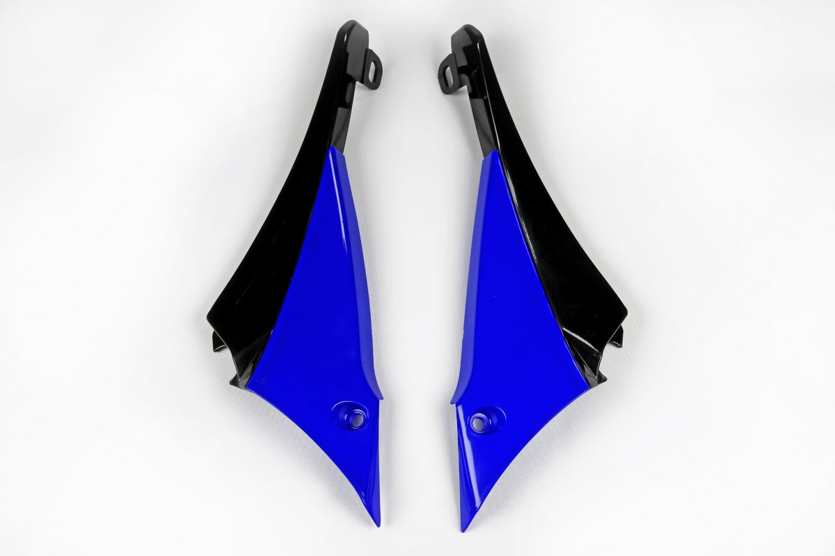 UFO radiator kappen Blauw / Zwart Yamaha YZ 450F 10 ( licht bekrast )