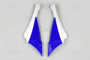 White/Blue UFO Radiator Shrouds for Yamaha YZ 450F 2011-2013