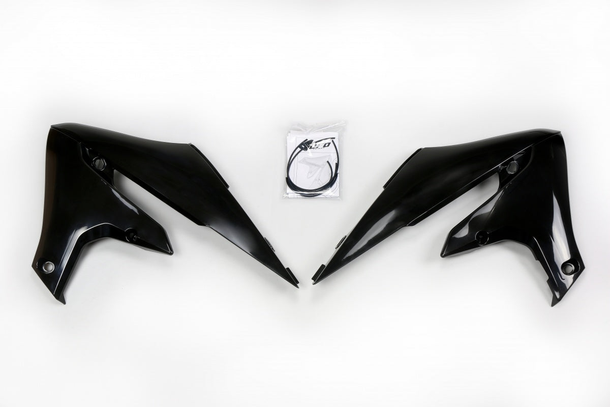 UFO radiator kappen Zwart Yamaha YZ 250F 2019-2023 & YZ 450F 2018-2022 & WR 250F 2020-2022 & WR 450F 2019-2022