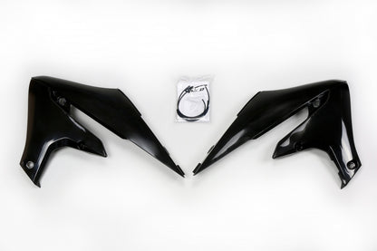 UFO radiator kappen Zwart Yamaha YZ 250F 2019-2023 & YZ 450F 2018-2022 & WR 250F 2020-2022 & WR 450F 2019-2022