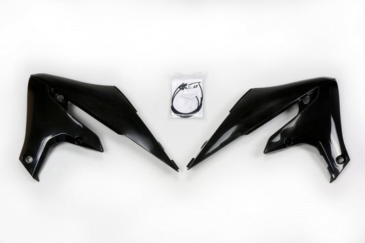 UFO radiator kappen Zwart Yamaha YZ 250F 2019-2023 & YZ 450F 2018-2022 & WR 250F 2020-2022 & WR 450F 2019-2022