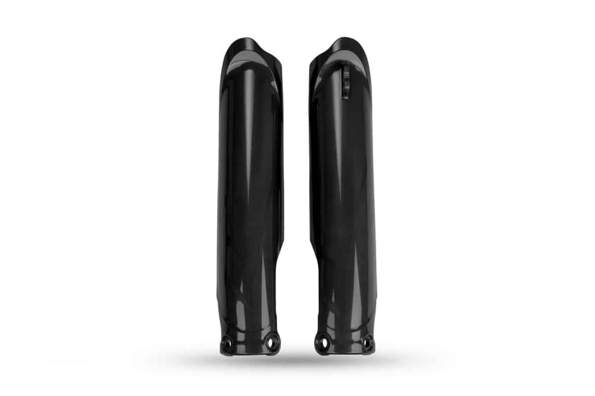 UFO voorvork beschermers Zwart Yamaha YZ 250F 2024 - & YZ 450F 2023 - & WR 250F 2025 - & WR 450F 2024 - MxProStoreParts