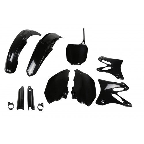 UFO plastic kit Zwart Yamaha YZ 125/250 02-04 ( full kit )