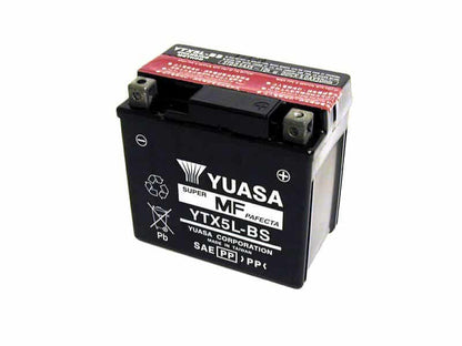 Yuasa accu YTX5L-BS -Y- open met zuurpakket lood-zuur