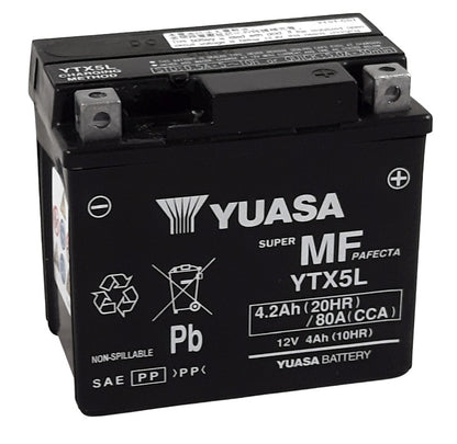 Yuasa accu YTX5L -Y- AGM gesloten lood-zuur