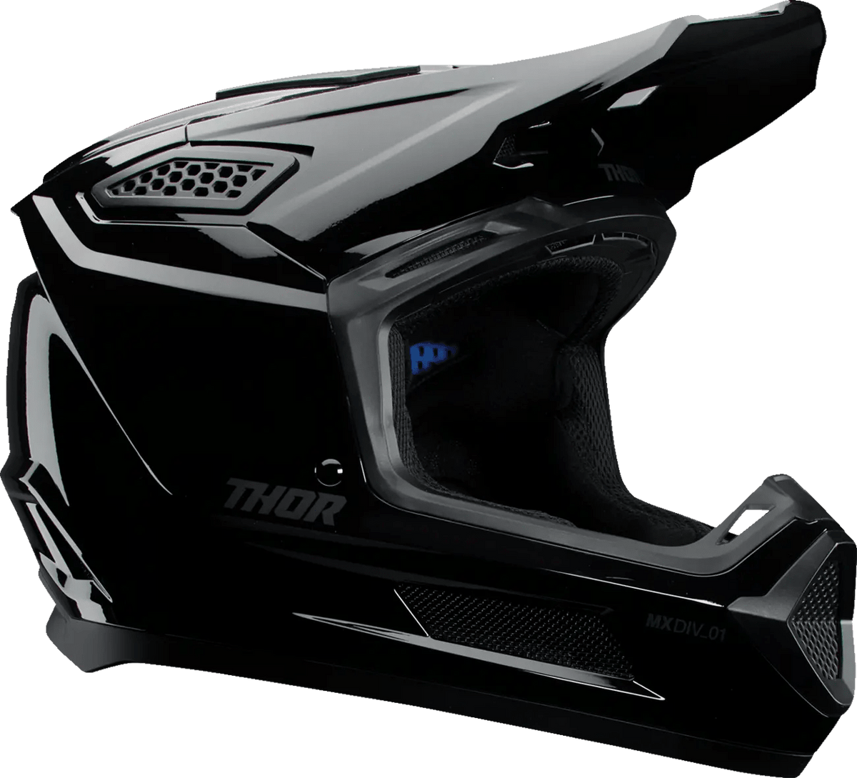THOR Fleet Blackout crosshelm – Zwart glanzend - MxProStoreParts
