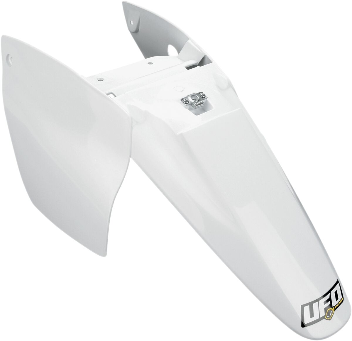 UFO wit achterspatbord met zijpanelen — voor o.a. KTM SX 65 (2002–2008)