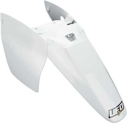 UFO wit achterspatbord met zijpanelen — voor o.a. KTM SX 65 (2002–2008)