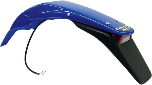 UFO Enduro achterspatbord met rem- en achterlicht – Reflex Blue — voor o.a. YAMAHA WR 250 F (2003–2006)