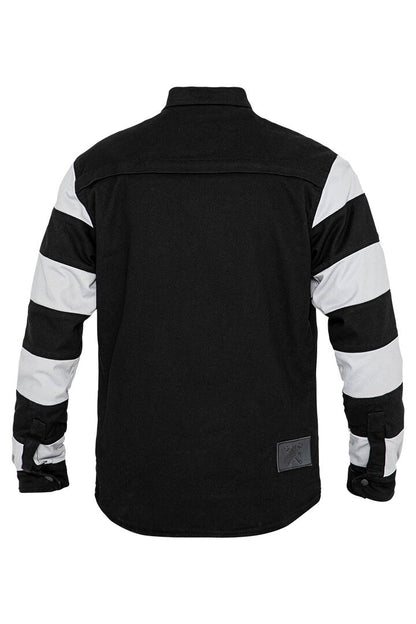 JOHN DOE Motoshirt herenjas zwart/wit 5XL - MxProStoreParts