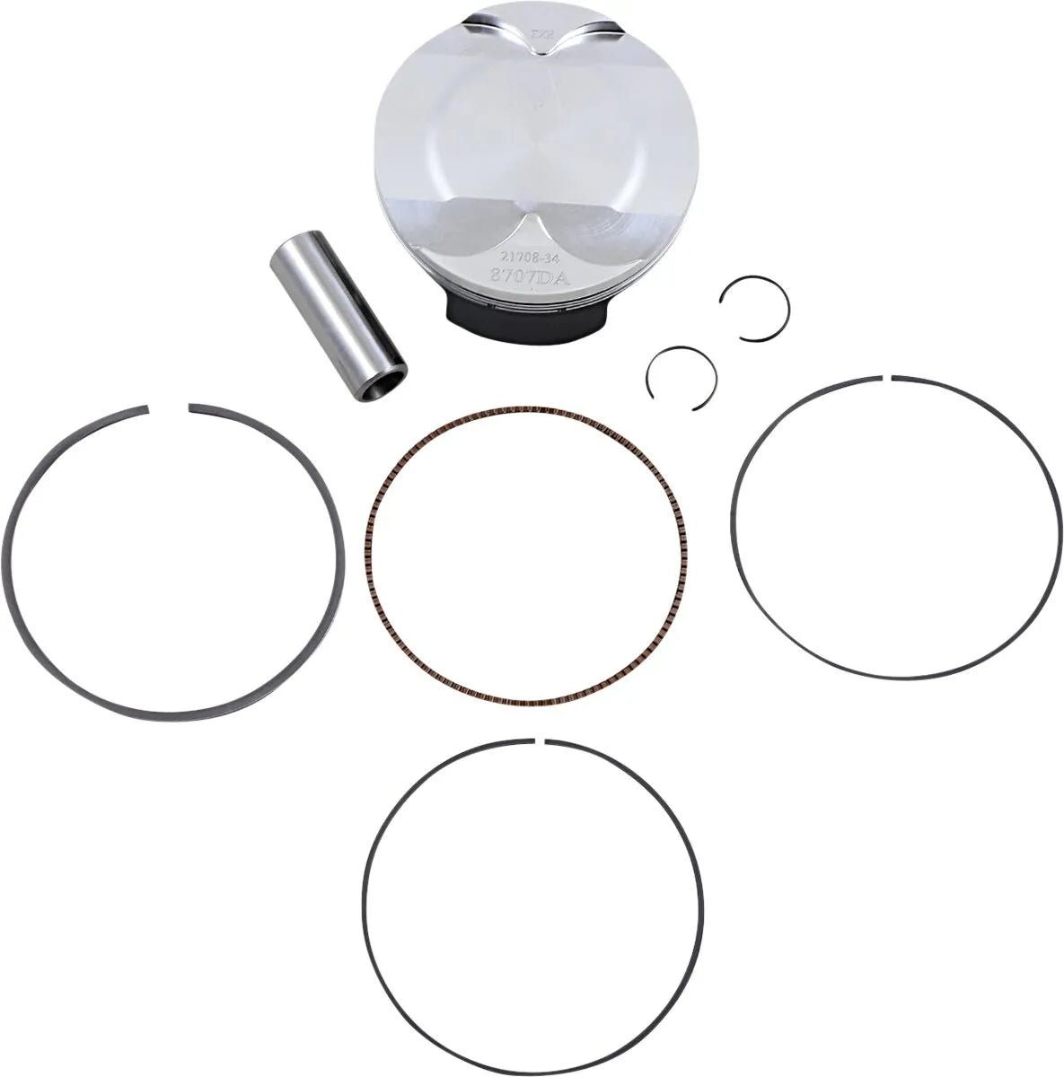 WOSSNER zuigerset 8707DA – Standard Series — voor o.a. HUSABERG FE 450 (2009–2012) - MxProStoreParts