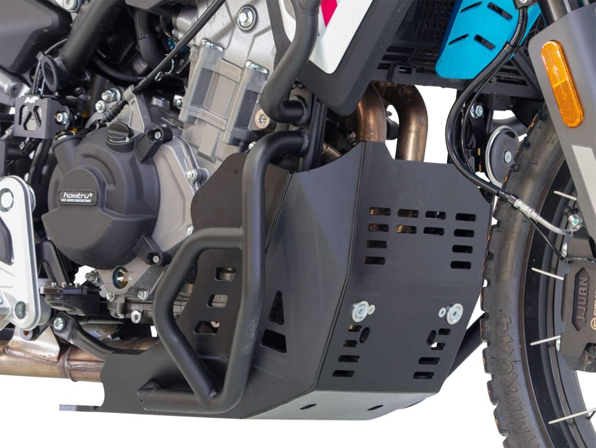 ADV SKID PLATE CFMOTO MT450 BK Adventure Skid Plate HDPE 8mm — voor CFMOTO MT 450 ABS (2024–2026) - MxProStoreParts