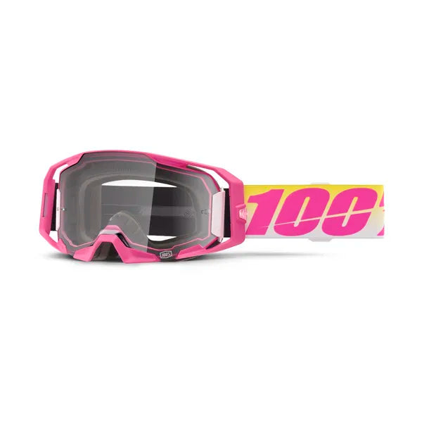 100% ARmatic crossbril roze/wit/geel – heldere lens