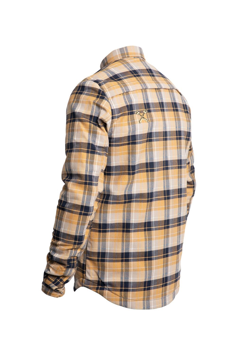 JOHN DOE Motoshirt herenjas 3XL – zwart/wit/geel