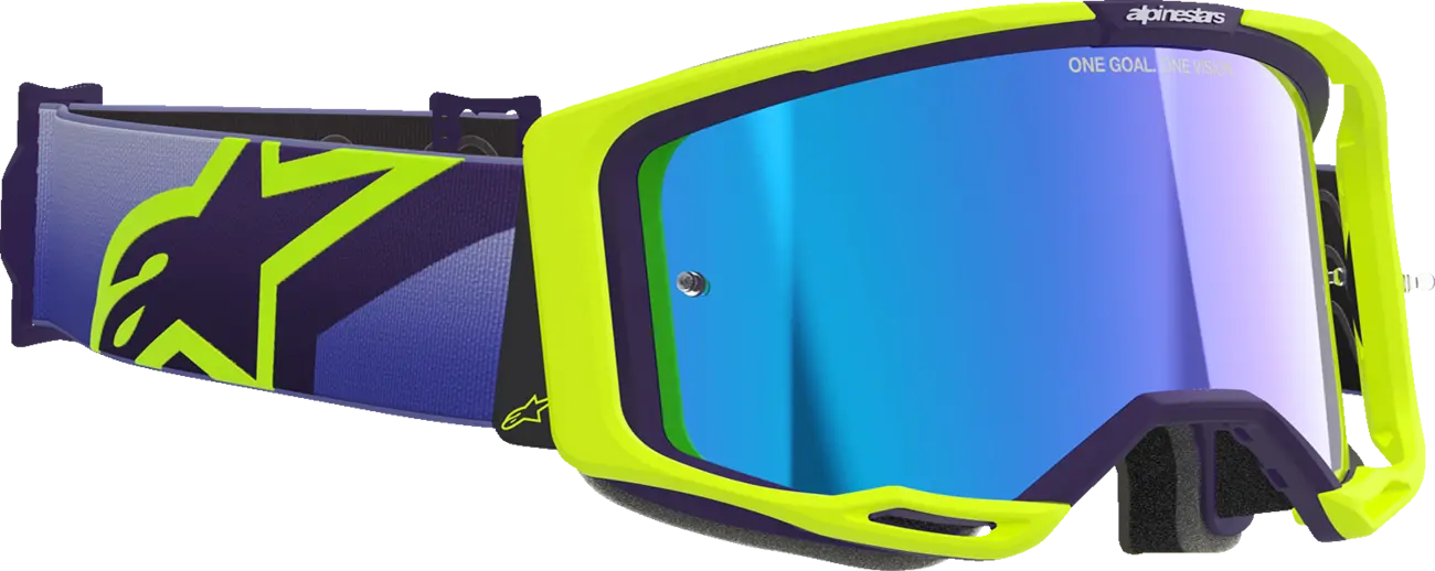 Alpinestars Vision 8 Corp Goggle – Purple/Yellow/Pink / Mirror Gold