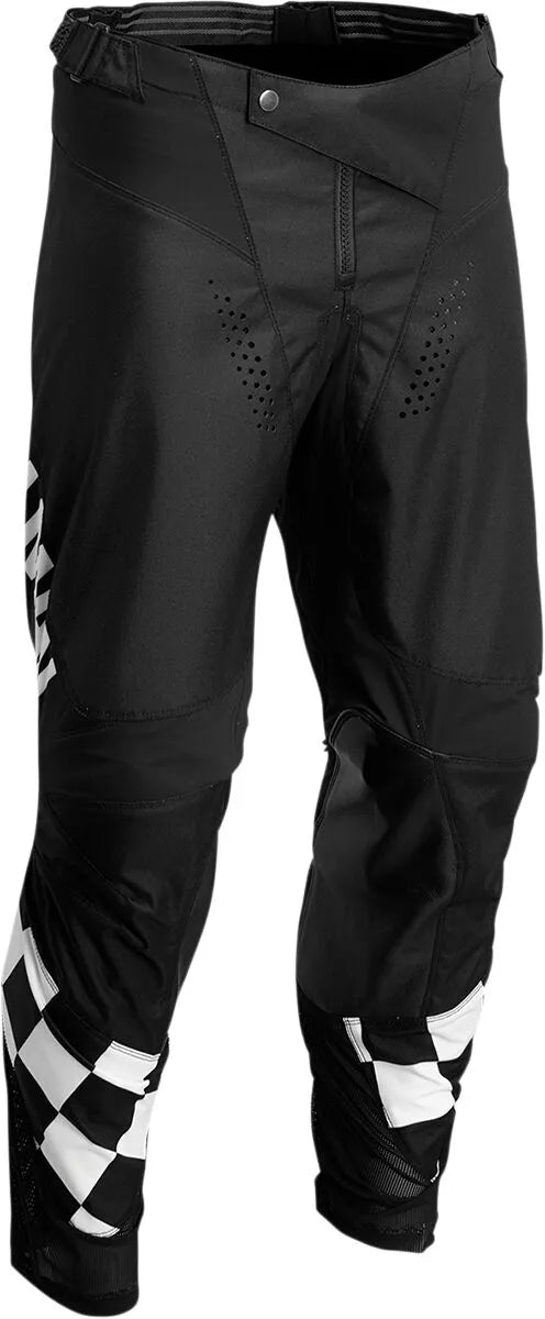 THOR Hallman Differ Cheq crossbroek – Zwart/Wit