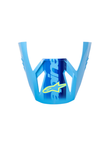 Alpinestars S-M3 Force helmklep – Cyaan glanzend