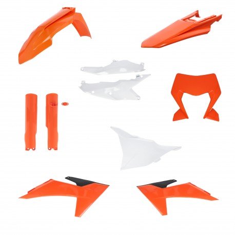 Acerbis KTM EXC - F 450 Full Plastics Kit 2024 - 2026 Oranje/Zwart/Wit - MxProStoreParts