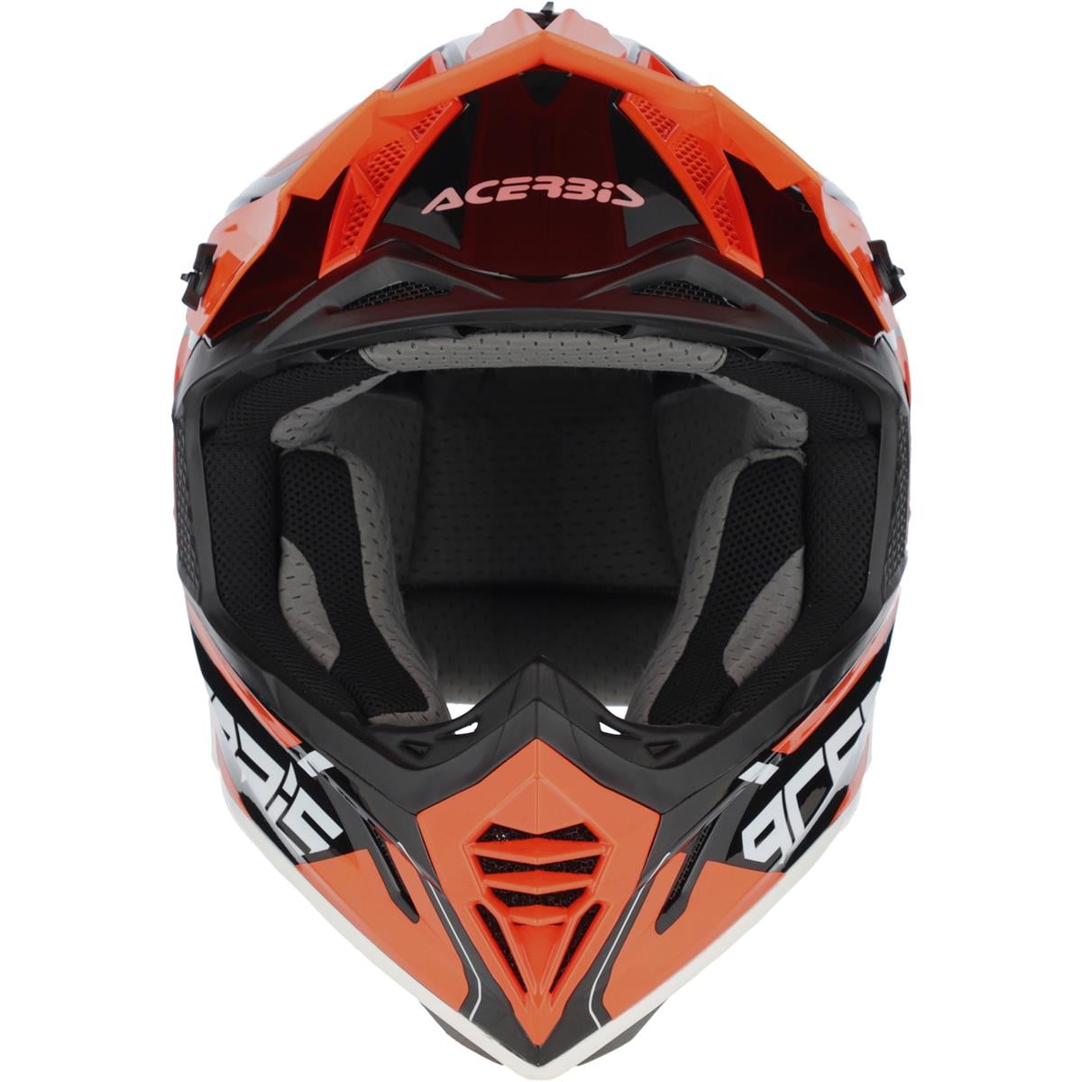 Acerbis X-Track 22-06 Motocrosshelm mit doppelter Ringverschluss Orange/Schwarz - MxProStoreParts