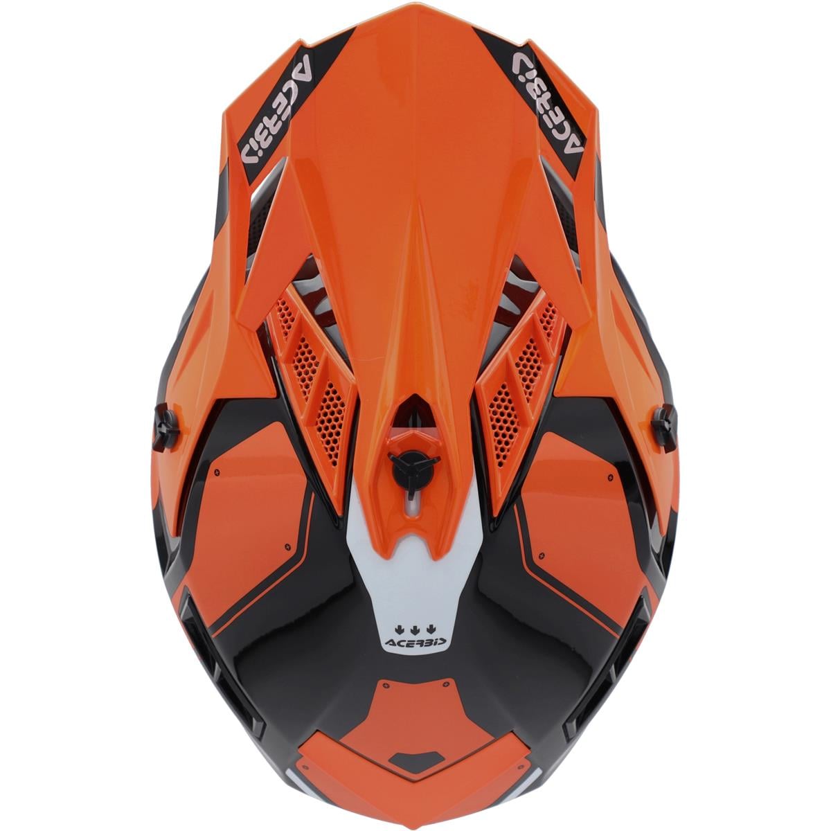 Acerbis X-Track 22 - 06 Motocrosshelm mit Doppelringschluss Orange/Schwarz - MxProStoreParts