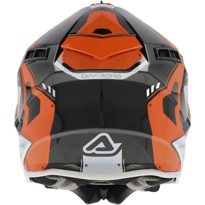 Acerbis X-Track 22-06 Motocrosshelm mit Doppelringverschluss, Orange/Schwarz - MxProStoreParts