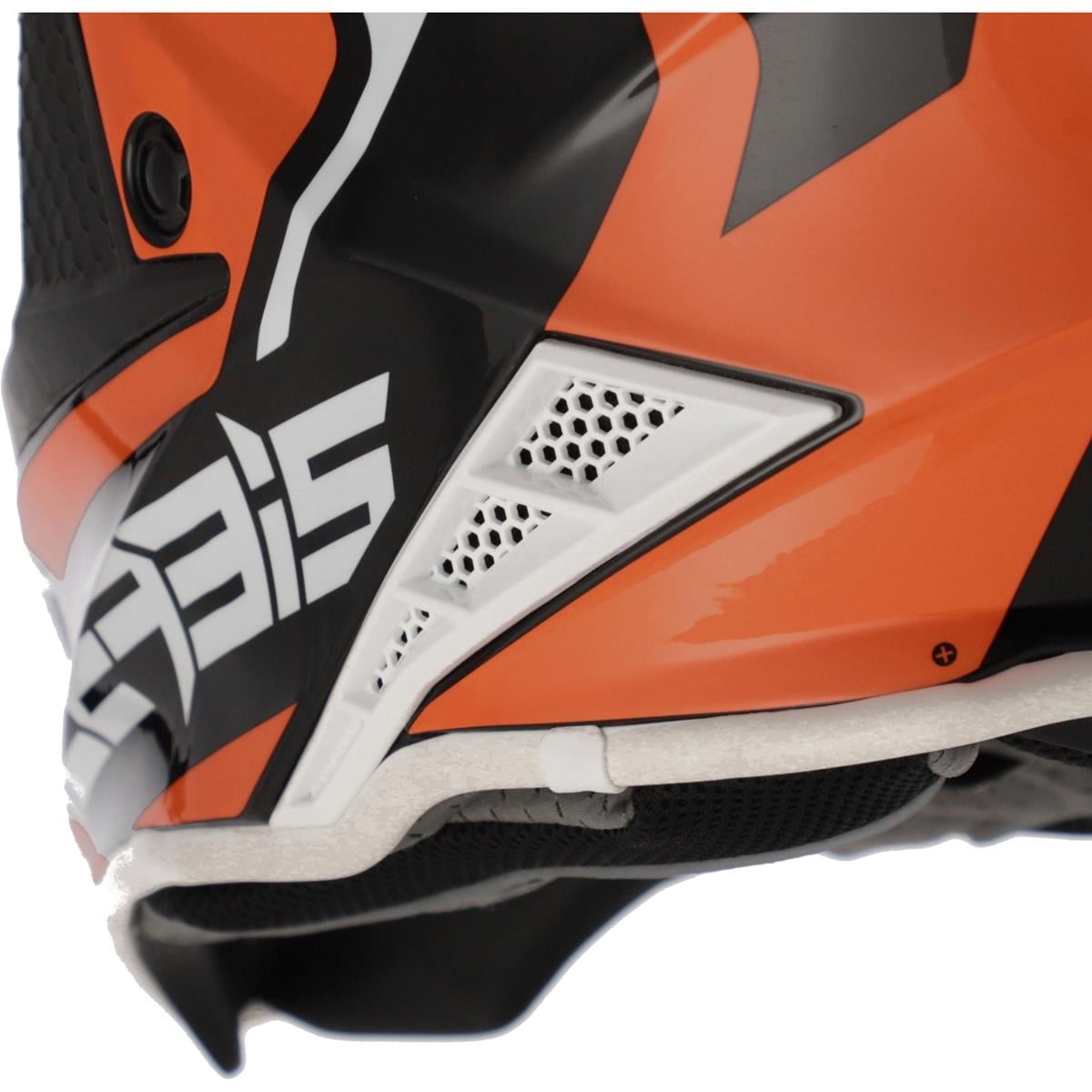 Acerbis X-Track 22-06 Motocrosshelm mit doppeltem Ringverschluss, Orange/Schwarz - MxProStoreParts