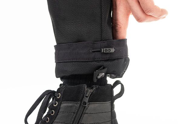 JOHN DOE Aero Mesh herenmotorbroek zwart 36/34