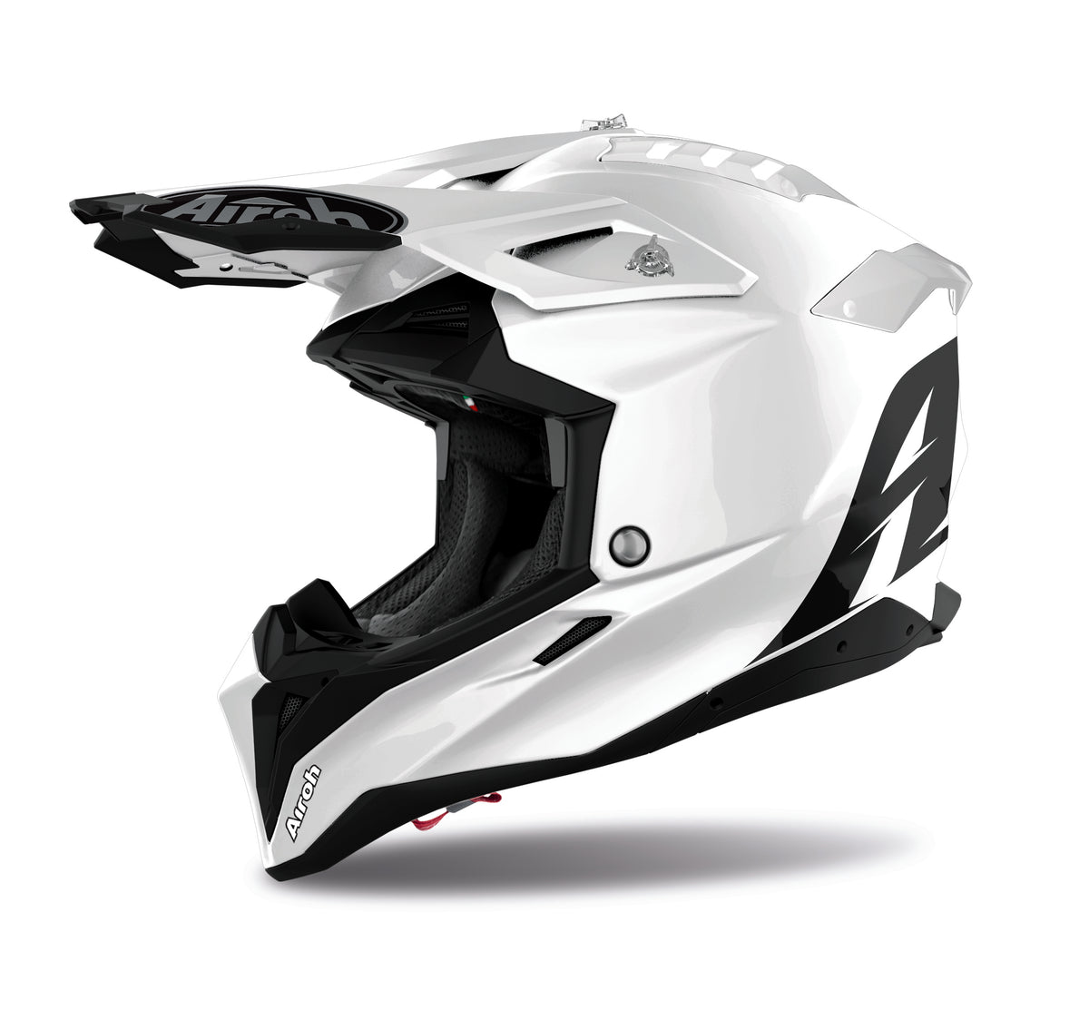 Airoh Aviator 3 crosshelm – wit glanzend