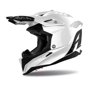Airoh Aviator 3 crosshelm – wit glanzend