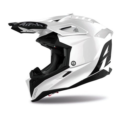 Airoh Aviator 3 casco de cross – blanco brillante