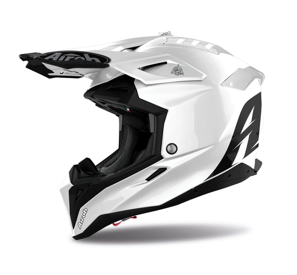 Airoh Aviator 3 crosshelm – wit glanzend