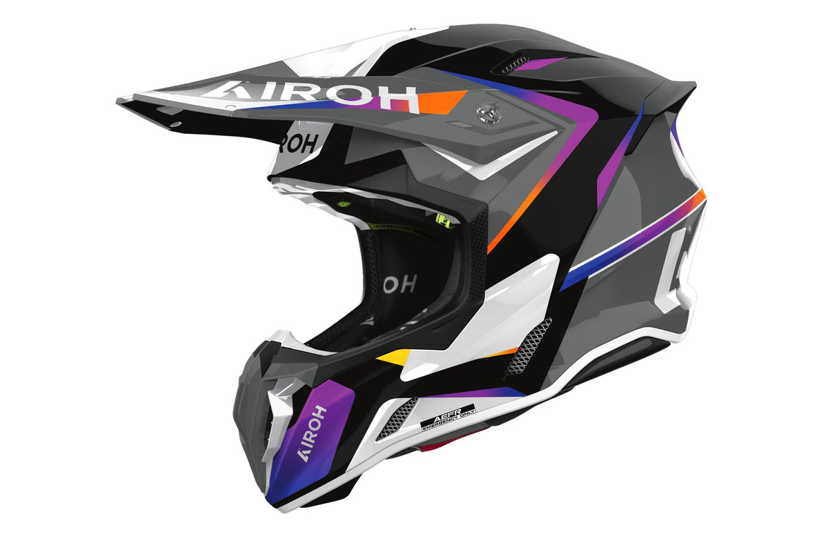 Airoh Twist 3 crosshelm – Hustle glanzend