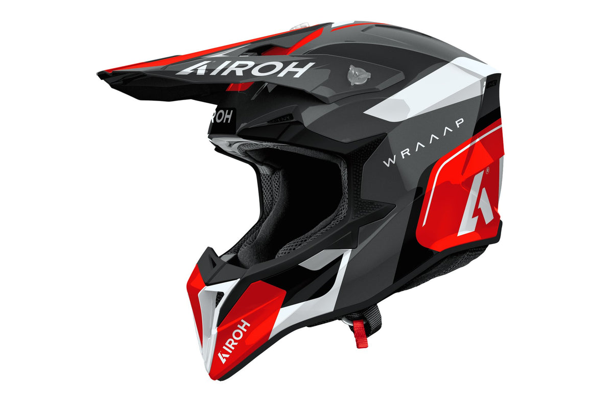 Airoh Wraaap crosshelm – Conquer rood glanzend